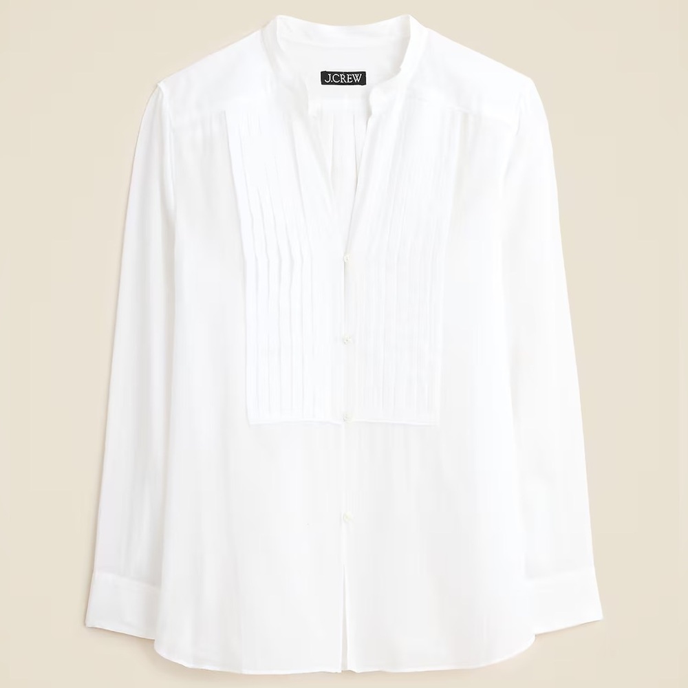 J. Crew Women's White Button Down Shirt